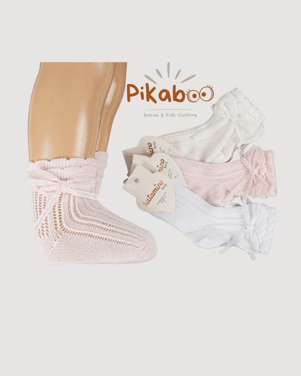 Chaussettes Ajourées à Nœud