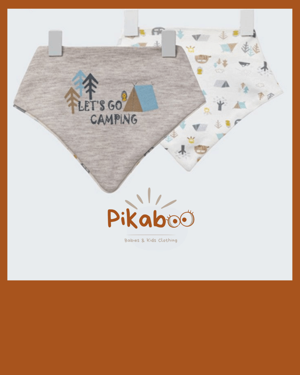 Bavoir en triangle taupe