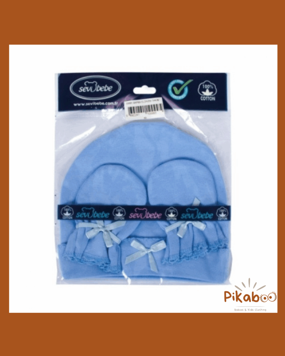 Bonnet et mouffles chauds pour naissance