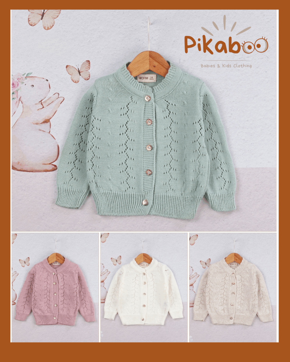 Cardigan vieux rose toutes occasions avec boutons perlés